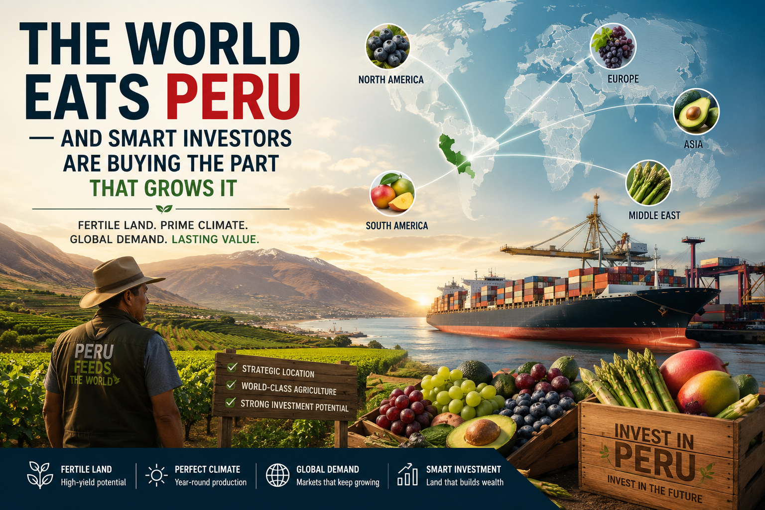 INVESTING SAFELY IN THE # 1 AGRICULTURAL COUNTRY IN THE WORLD: PERU